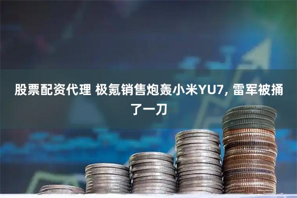 股票配资代理 极氪销售炮轰小米YU7, 雷军被捅了一刀